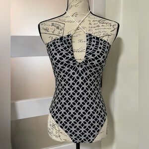 Michael Kors Black and White Swimsuit EUC